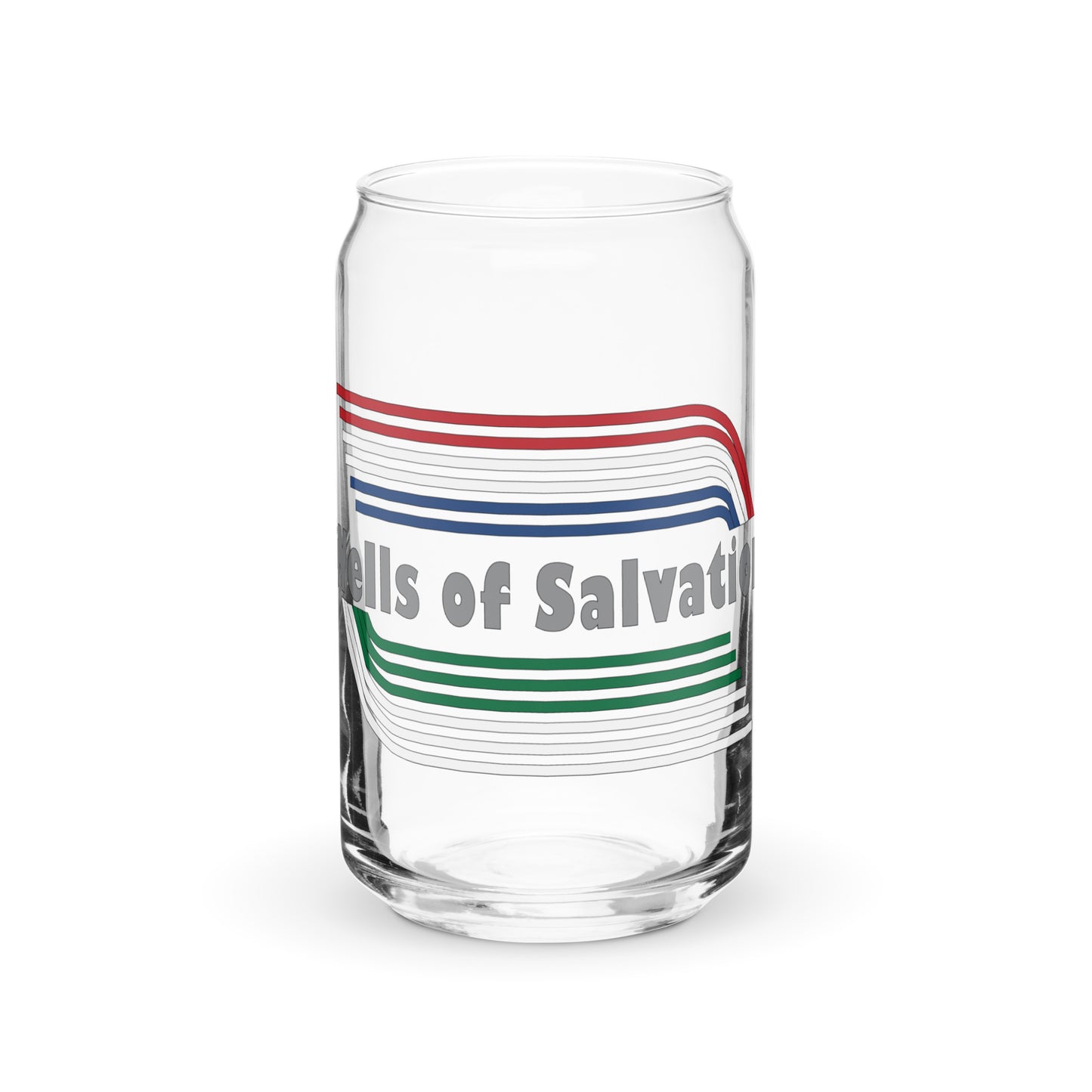 Wells Can-shaped glass