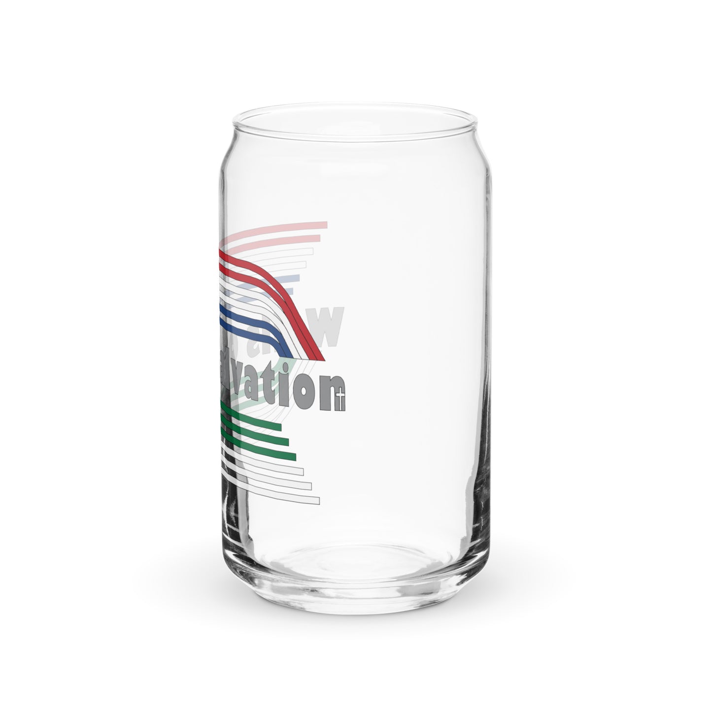 Wells Can-shaped glass