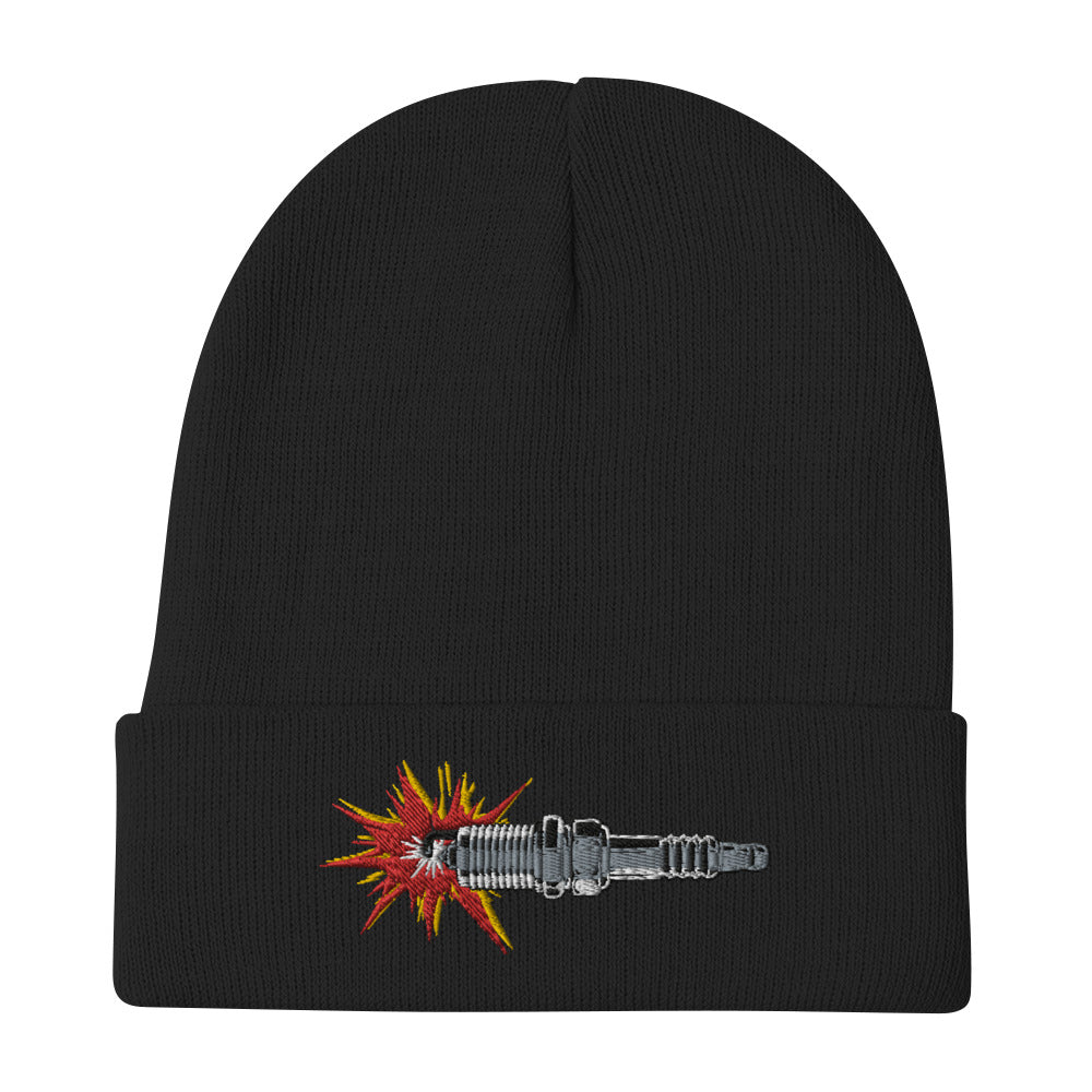 Sparkplug Embroidered Beanie