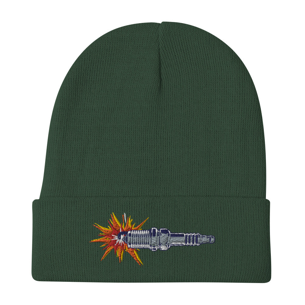Sparkplug Embroidered Beanie