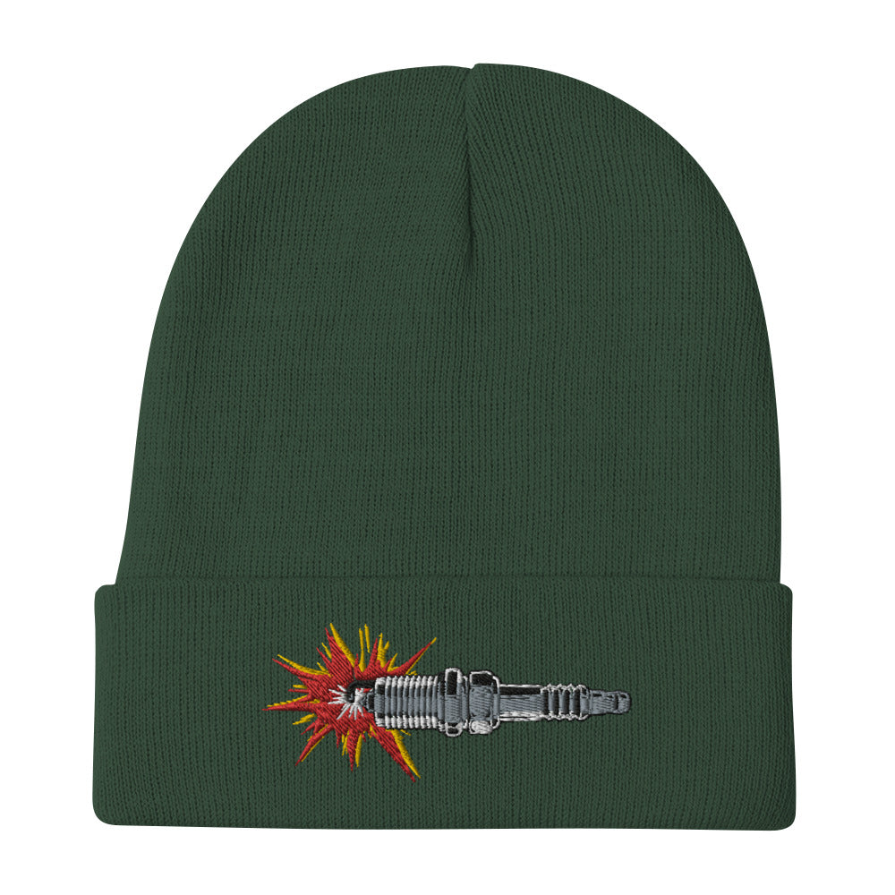 Sparkplug Embroidered Beanie