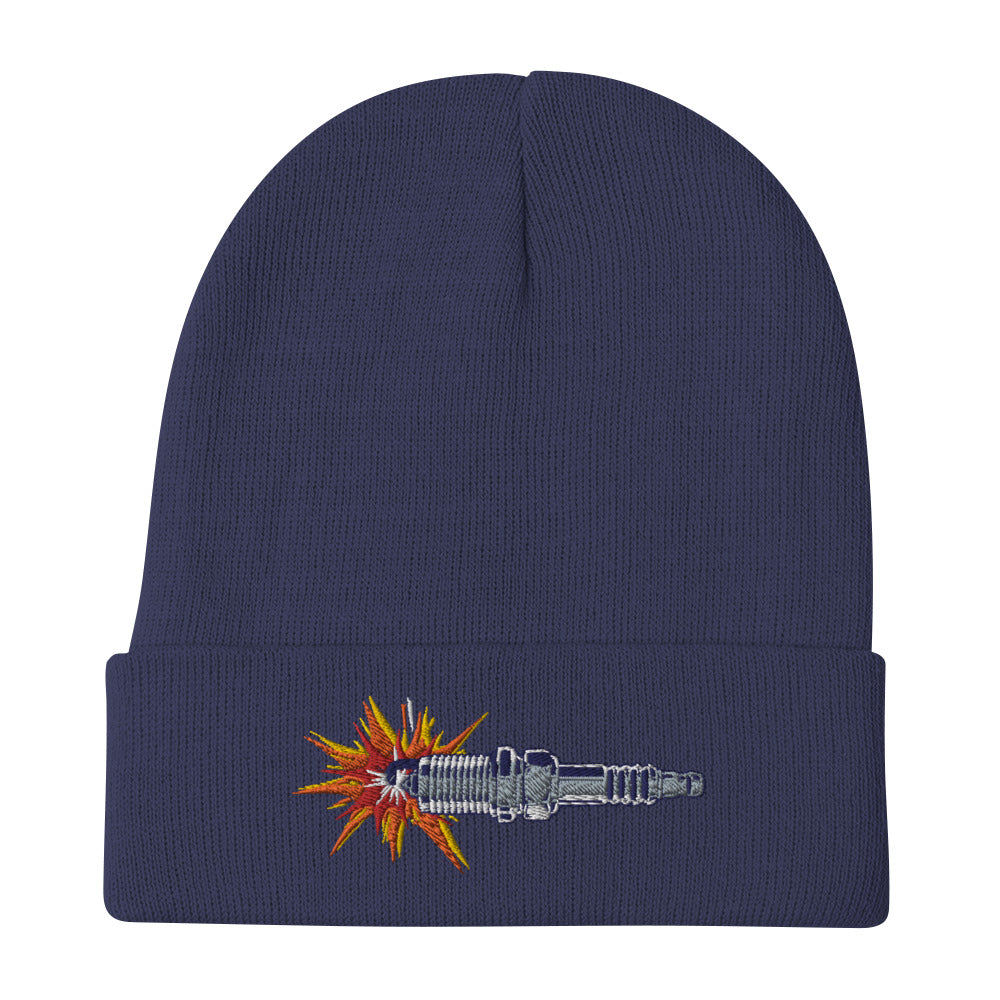 Sparkplug Embroidered Beanie