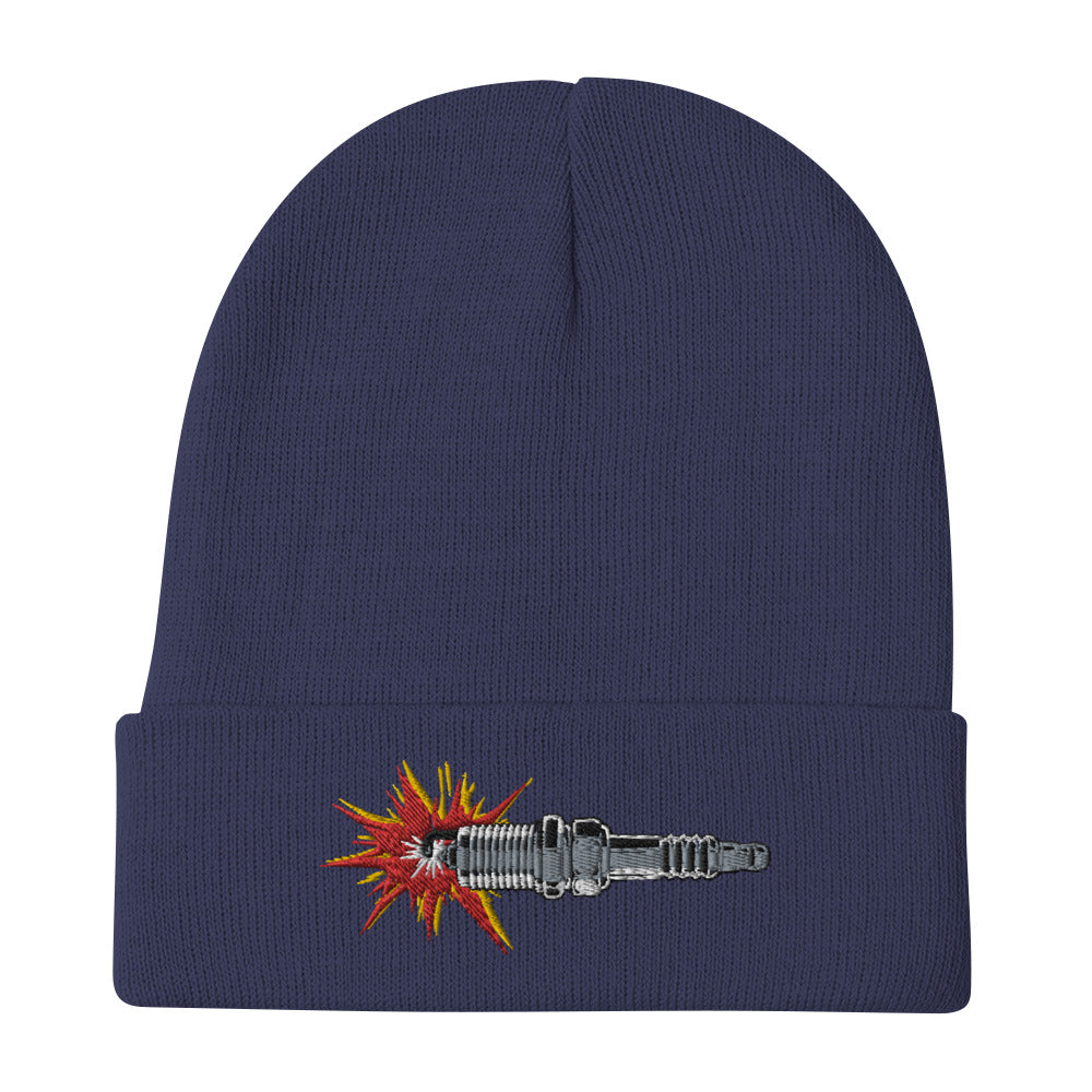Sparkplug Embroidered Beanie