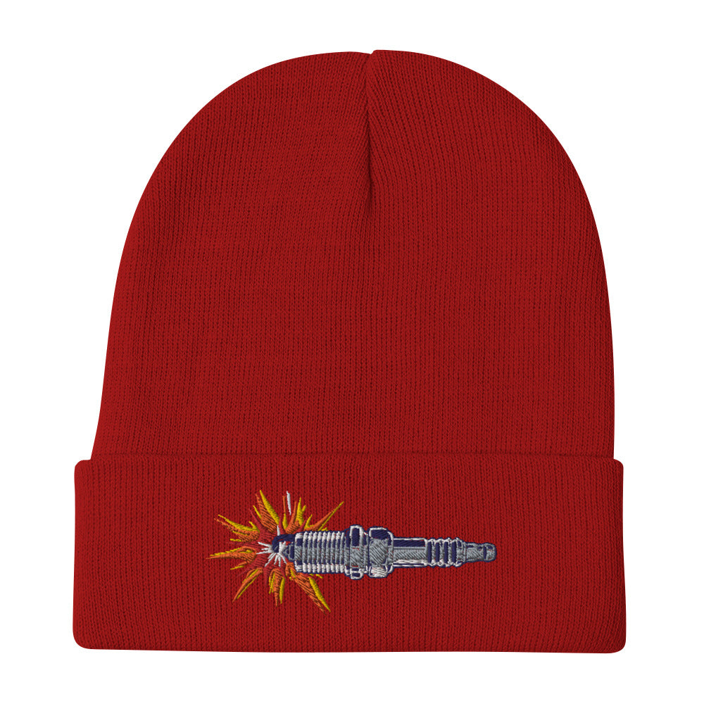 Sparkplug Embroidered Beanie