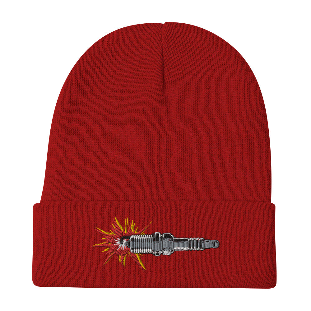 Sparkplug Embroidered Beanie