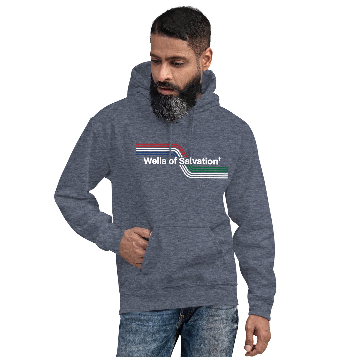 Wells Retro Unisex Hoodie