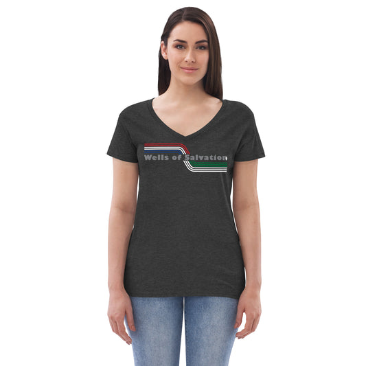 Wells Retro Women’s Recycled V-Neck T-Shirt